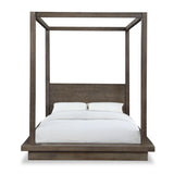 Melbourne Wood Full Canopy Bed in Dark Pine by Modus Furniture at Eve Furniture