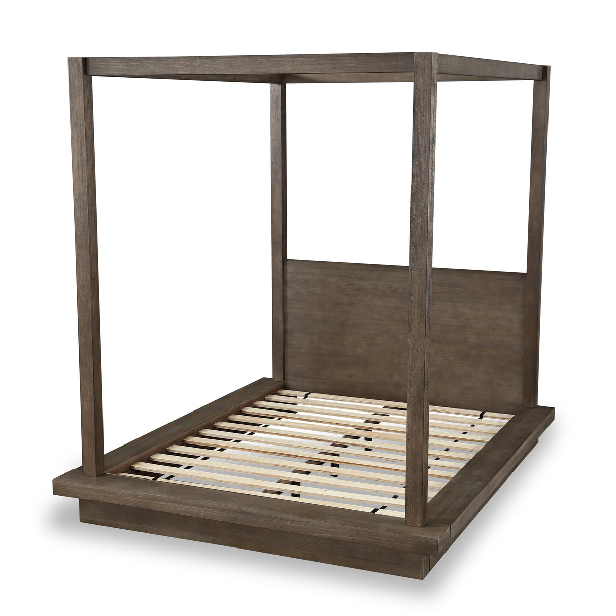 Melbourne Wood Full Canopy Bed in Dark Pine by Modus Furniture at Eve Furniture