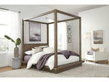 Melbourne Wood Full Canopy Bed in Dark Pine by Modus Furniture at Eve Furniture