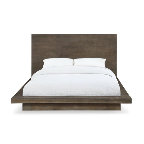 Melbourne Wood Full Platform Bed in Dark Pine by Modus Furniture at Eve Furniture
