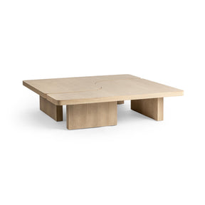 Melina 2 Piece 63" Coffee Table - Coastal Drift by Classic Home at Eve Furniture