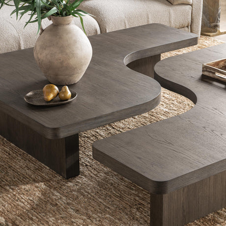 Melina 2 Piece 63" Coffee Table - Havana Brown by Classic Home at Eve Furniture