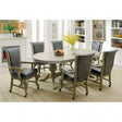 Melina Gray 7-Piece Dining Room Set by Furniture of America at Eve Furniture