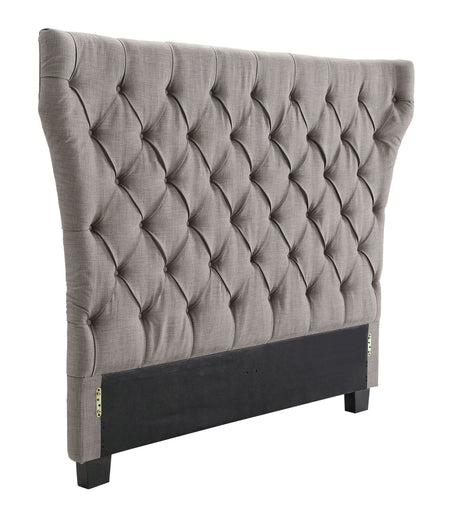 Melina Tufted Upholstered Headboard in Dolphin Linen by Modus Furniture at Eve Furniture