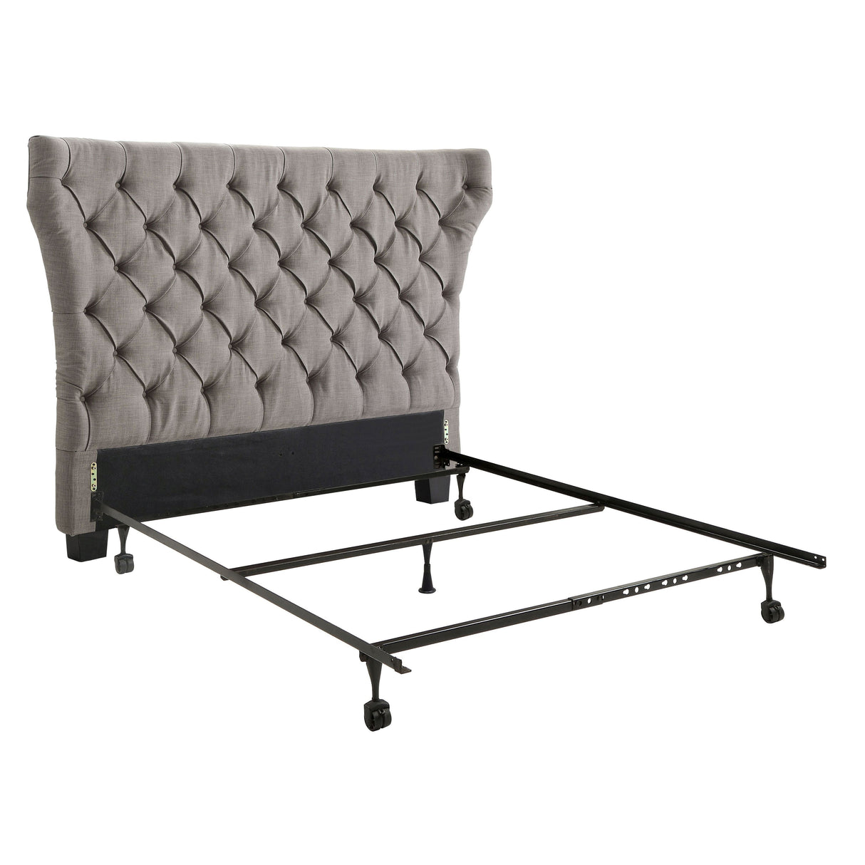 Melina Tufted Upholstered Headboard in Dolphin Linen by Modus Furniture at Eve Furniture