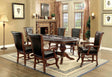 Melinar Cherry/Black 7-Piece Dining Room Set by Furniture of America at Eve Furniture