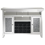 Melinda 2-Door Wine Cabinet with Lighting Mirror