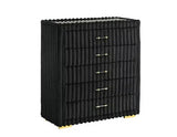 Melinda Black Premium Corduroy Bedroom Set by New Era Innovations at Eve Furniture