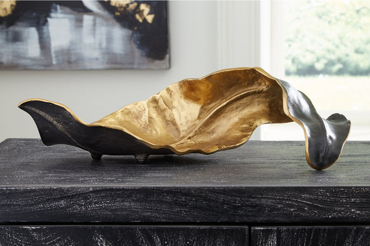 Melinda Black/Gold Finish Sculpture by ASHLEY FURNITURE at Eve Furniture