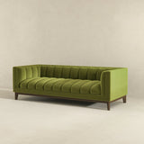 Melissa Mid-Century Green Velvet Modern Sofa by Ashcroft Furniture at Eve Furniture