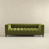 Melissa Mid-Century Green Velvet Modern Sofa by Ashcroft Furniture at Eve Furniture