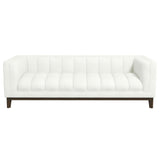 Melissa Mid-Century White Boucle Modern Sofa by Ashcroft Furniture at Eve Furniture