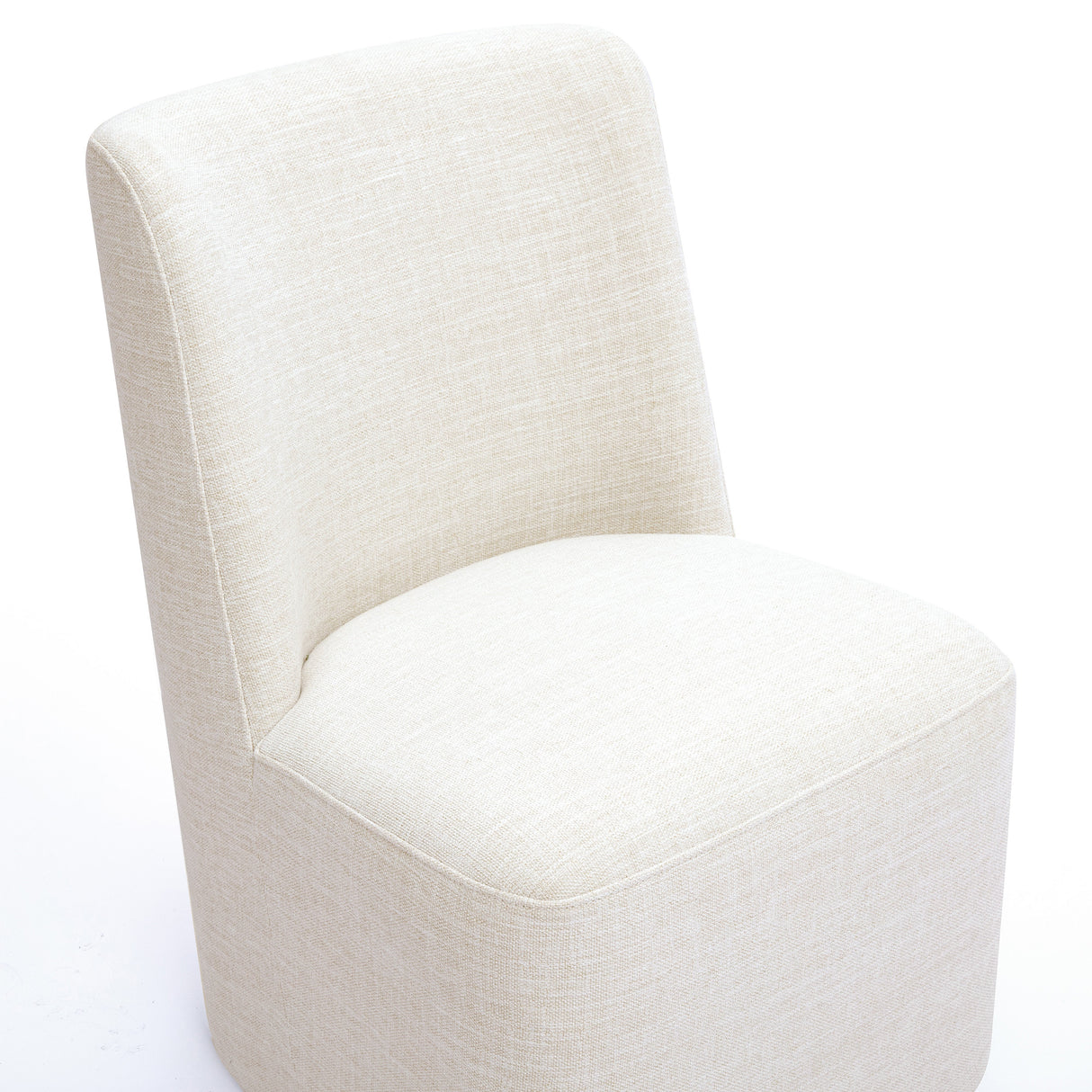 Melissa Performance Fabric Rolling Dining Chair by TOV Furniture at Eve Furniture