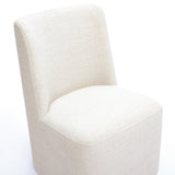 Melissa Performance Fabric Rolling Dining Chair by TOV Furniture at Eve Furniture