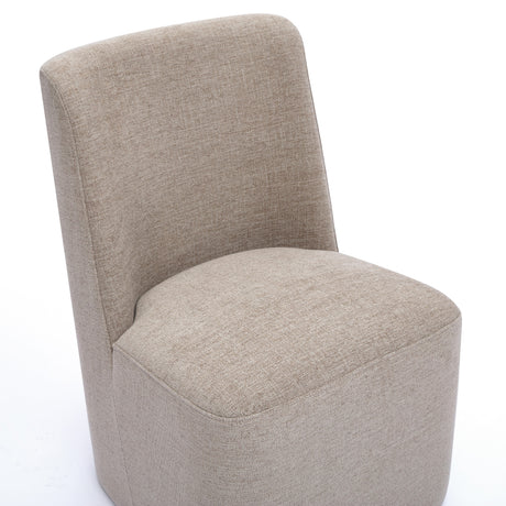 Melissa Performance Fabric Rolling Dining Chair by TOV Furniture at Eve Furniture