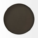 Melissa Small Round Gold Metal Wall Mirror by Mercana at Eve Furniture