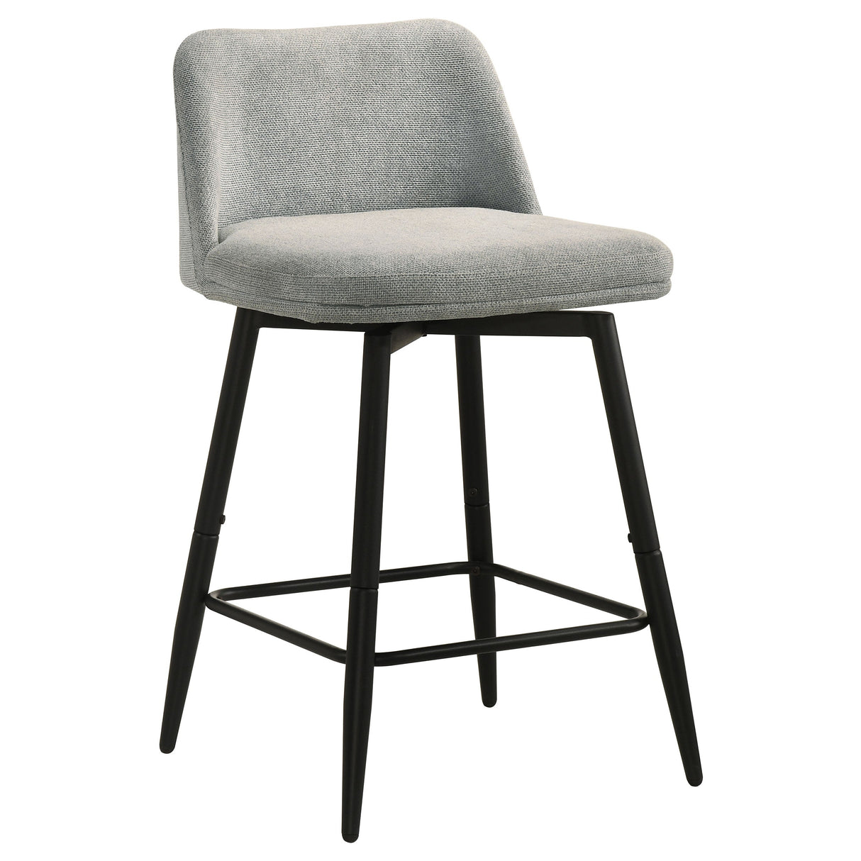 Mellor Grey Fabric Upholstered Swivel Counter Chair (Set of 2) by Coaster at Eve Furniture