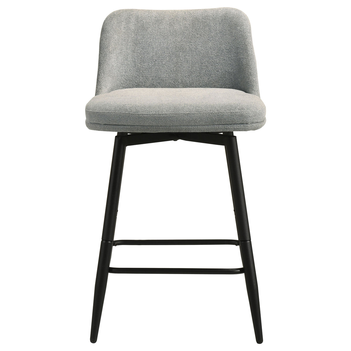 Mellor Grey Fabric Upholstered Swivel Counter Chair (Set of 2) by Coaster at Eve Furniture