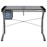 Melo Champagne 3-Drawer Drafting Desk