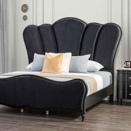 Melodi Parc Black 4-Piece Queen Bedroom Set by Furniture of America at Eve Furniture