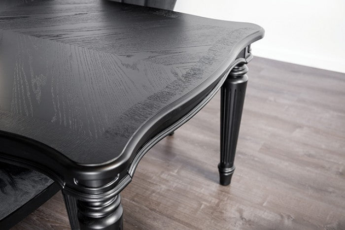 Melodi Parc Black 7-Piece Dining Room Set by Furniture of America at Eve Furniture