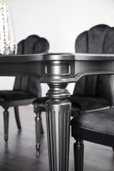 Melodi Parc Black Dining Table Only by Furniture of America at Eve Furniture
