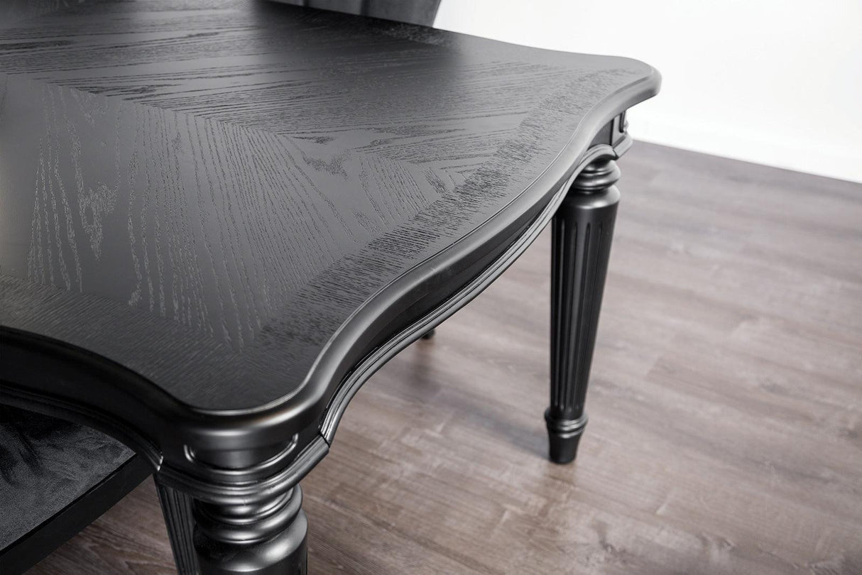 Melodi Parc Black Dining Table Only by Furniture of America at Eve Furniture