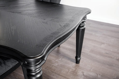 Melodi Parc Black Dining Table Only by Furniture of America at Eve Furniture