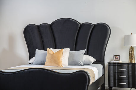 Melodi Parc Black King Bed by Furniture of America at Eve Furniture