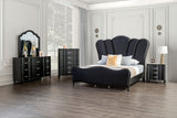 Melodi Parc Black Queen Bed by Furniture of America at Eve Furniture