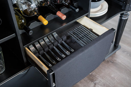 Melodi Parc Black Dining Table by Furniture of America at Eve Furniture