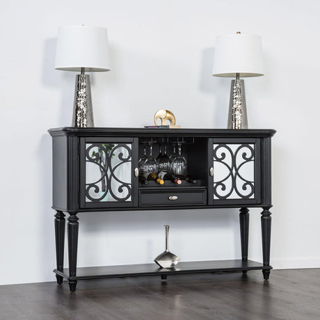 Melodi Parc Black Server by Furniture of America at Eve Furniture