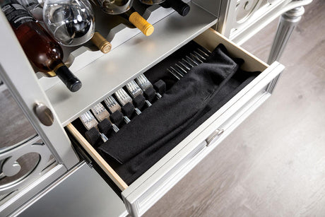 Melodi Parc Silver Dining Table by Furniture of America at Eve Furniture