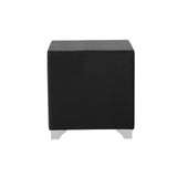 Melody 2-Drawer Upholstered Nightstand Gray