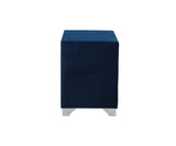 Melody 2-Drawer Upholstered Nightstand Pacific Blue