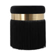 Melody Velvet Tasseled Ottoman by TOV Furniture at Eve Furniture