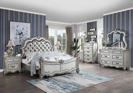 Melrose Silver Bedroom Set by Cosmos Furniture at Eve Furniture