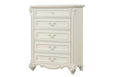 Melrose White Bedroom Set by Cosmos Furniture at Eve Furniture