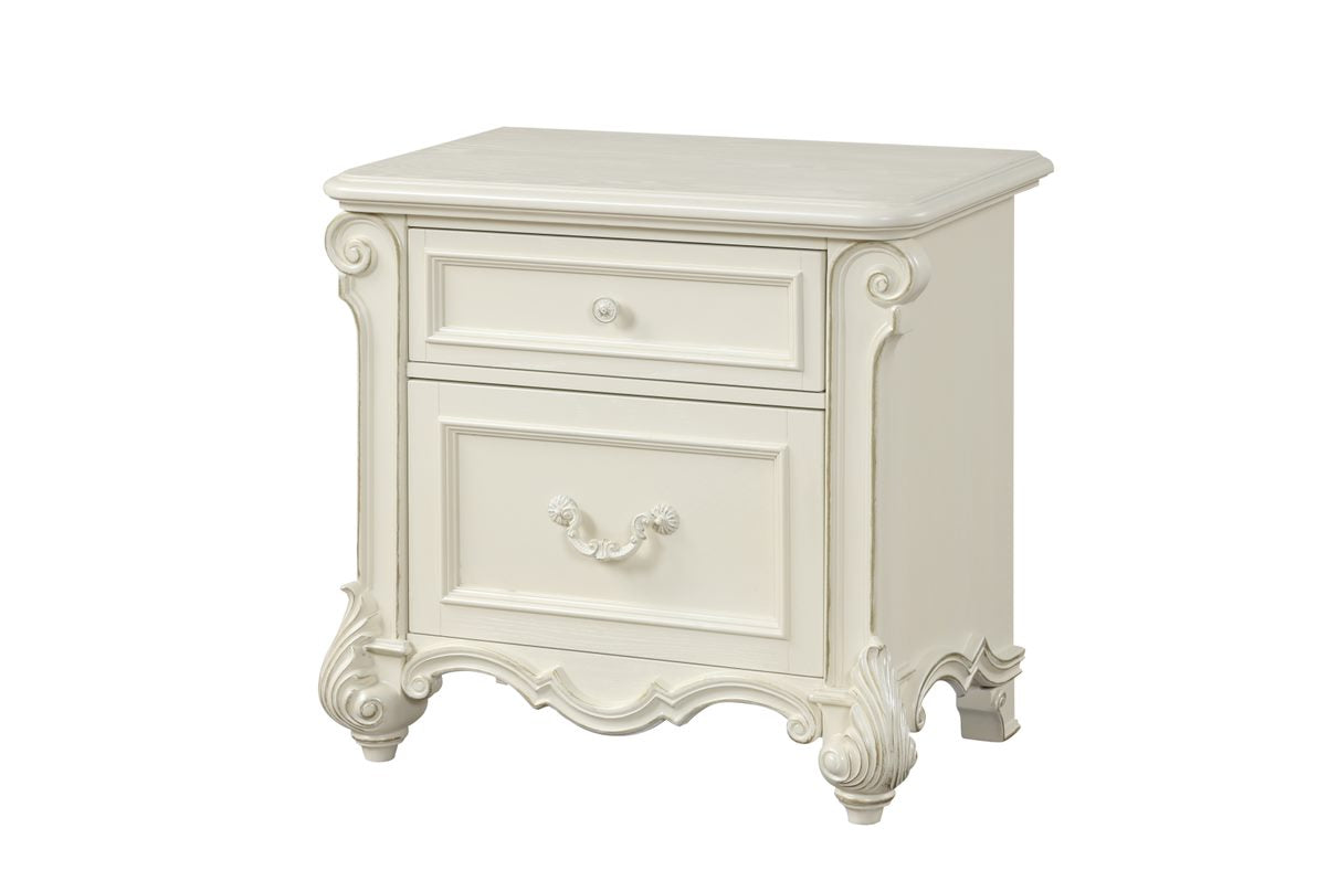 Melrose White Bedroom Set by Cosmos Furniture at Eve Furniture