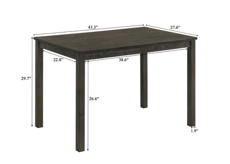 Melshire Dark Wood Dining Table by Crown Mark at Eve Furniture