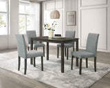 Melshire Dark Wood/Gray Dining Set by Crown Mark at Eve Furniture