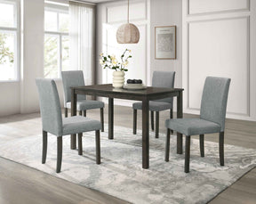 Melshire Dark Wood/Gray Dining Set by Crown Mark at Eve Furniture