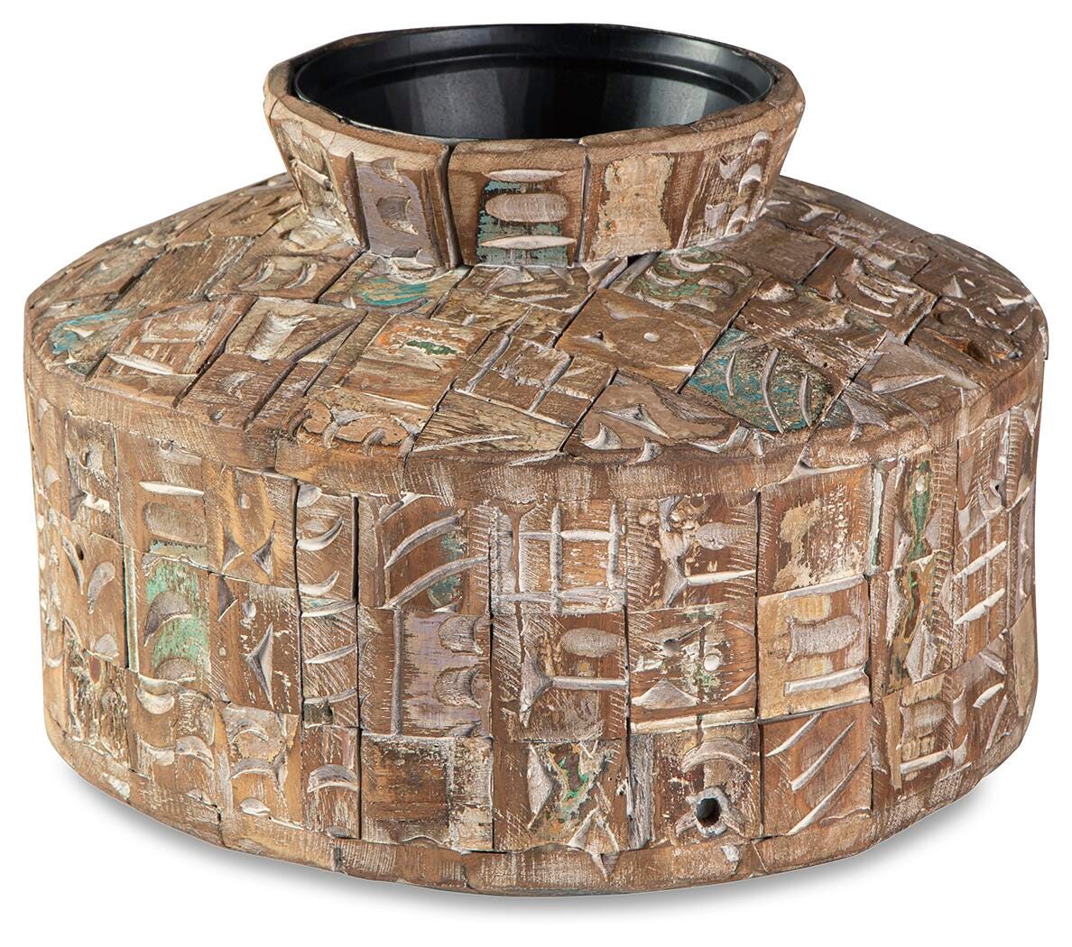 Meltland Natural/Black Vase by ASHLEY FURNITURE at Eve Furniture