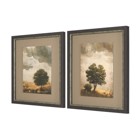 Memorable Sky (Set of 2) by Mercana Studio Hand Embelished Framed Artwork Matted under Glass by Mercana at Eve Furniture