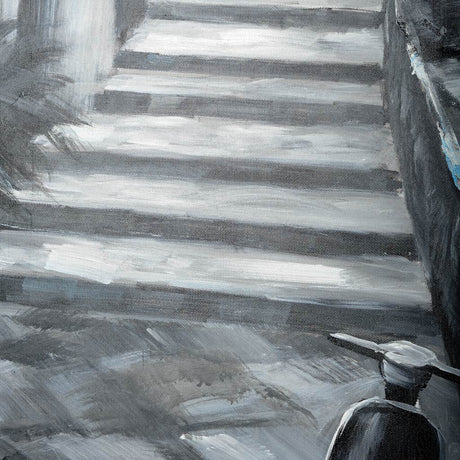 Memory Lanes Diptych Italian Laneway Original Hand Painted on Canvas Oil Painting by Mercana at Eve Furniture