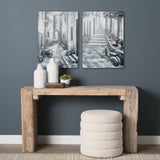 Memory Lanes Diptych Italian Laneway Original Hand Painted on Canvas Oil Painting by Mercana at Eve Furniture