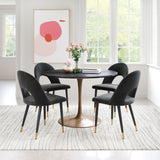 Menlo Black Dining Chair (Set of 2) by Zuomod at Eve Furniture