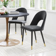 Menlo Black Dining Chair (Set of 2) by Zuomod at Eve Furniture