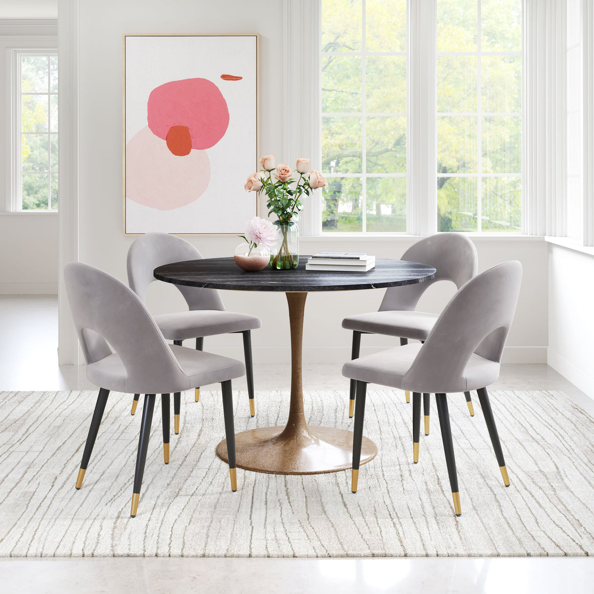 Menlo Gray Dining Chair (Set of 2) by Zuomod at Eve Furniture