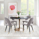Menlo Gray Dining Chair (Set of 2) by Zuomod at Eve Furniture